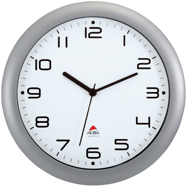 ALBA wandklok HORNEW M, Quarzwerk, grijs