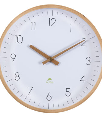ALBA houten wandklok ´HORTREE´, quartz uurwerk, diameter: 300 mm