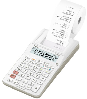 CASIO - Printende bureaurekenmachine - Model HR-8 RCE-WE - Kleur: Wit
