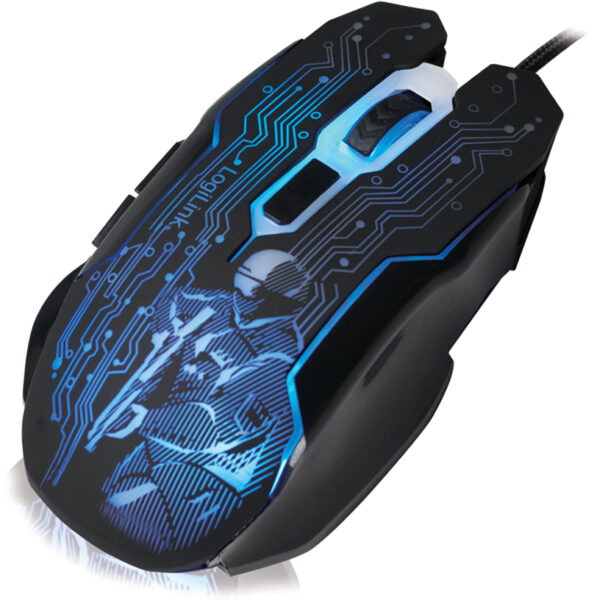 LogiLink Optische Gamingmuis, bedraad, zwart