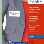 AVERY Zweckform inkjet-naametiketten, 65 mm, rond, wit