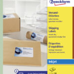 AVERY inkjet verzendetiketten, 99,1 x 139 mm, 25 vel A4, permanent, wit