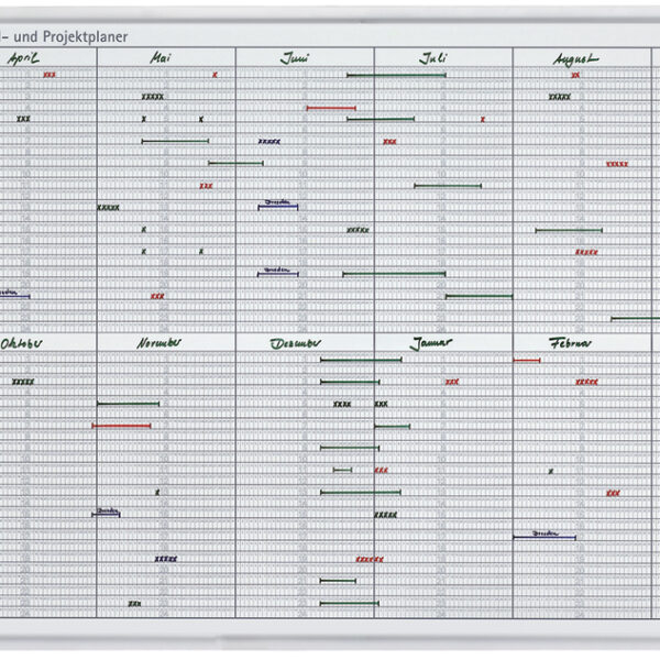 FRANKEN planbord JetKalender, eeuwig durende kalender, 24 posities