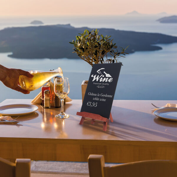 Securit tafel-krijtbord JUNIOR met schildersezel, mahonie