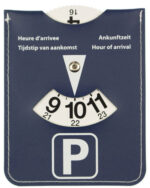 kangaro parkeerschijf met laadschijf voor elektrische auto, kunstleer, blauw/groen