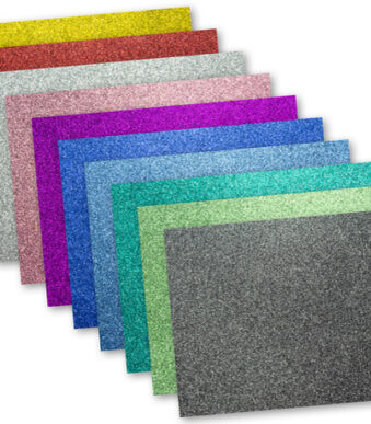 kangaro glitterkarton, 250 x 350 mm, 10 kleuren assorti