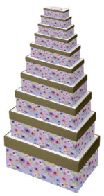 Clairefontaine set geschenkdozen 'Bloemen', 10-delig