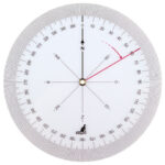 kangaro koershoekmeter, diameter: 126 mm, transparant