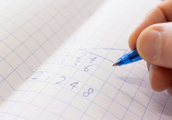 kangaro schoolschrift, DIN A5, 10 mm geruit, kleuren assorti