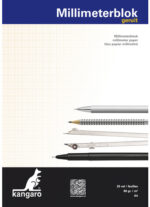 kangaro blok millimeterpapier, DIN A4, 80 g/m2, 25 vel