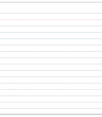 Kaartenbakkaartjes, gelinieerd, wit, formaat A6.