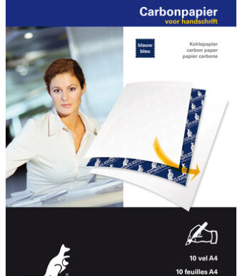 kangaro carbonpapier, DIN A4, 10 vel, blauw