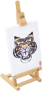 kangaro tafel-schildersezel, klein, beukenhout