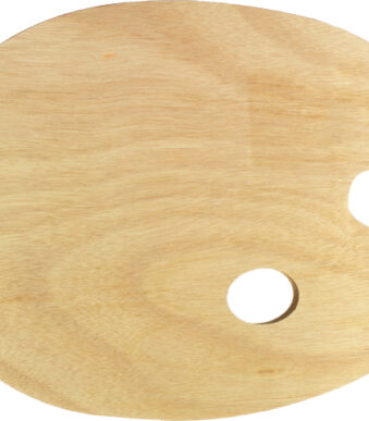 kangaro mengpalet, hout, ovaal, 300 x 240 mm