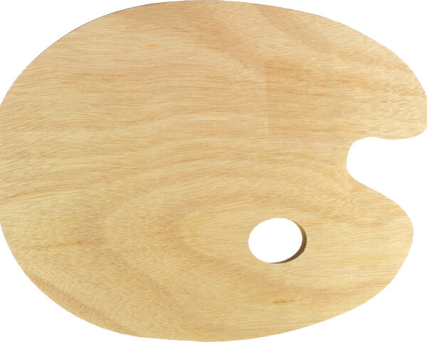 kangaro mengpalet, hout, ovaal, 300 x 240 mm