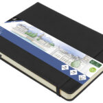 kangaro schetsboek, PU-hardcover, DIN A5 liggend, zwart