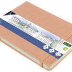 kangaro schetsboek, PU-Hardcover, DIN A5 liggend, oudrose