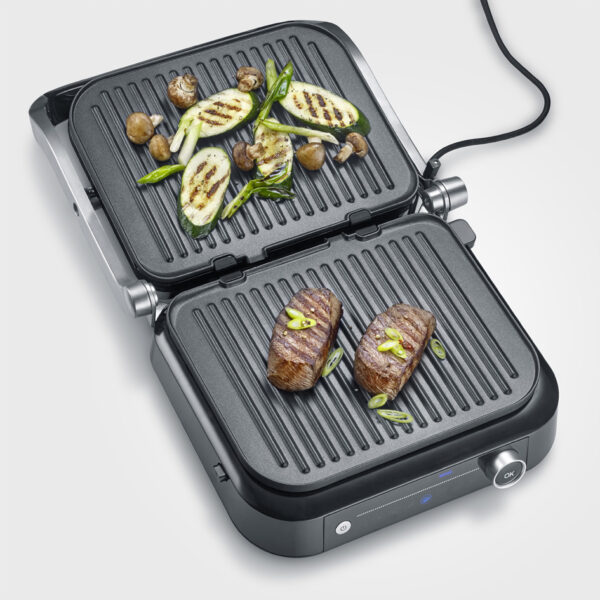 SEVERIN contactgrill SEVINI Pro KG 2395, zilver/zwart