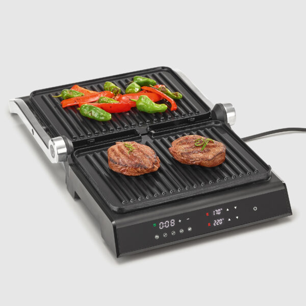 SEVERIN contactgrill SEVINI Comfort KG 2399, glas / zwart