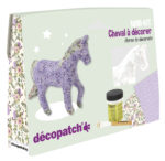 décopatch papier-maché-set 'Paard', 5-delig