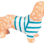 décopatch papier-maché-set 'Teckel', 5-delig