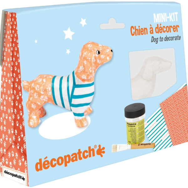 décopatch papier-maché-set 'Teckel', 5-delig
