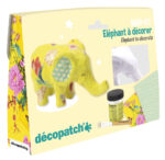 décopatch papier-maché-set 'Olifant', 5-delig