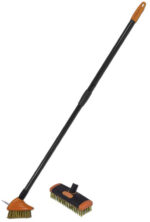 Bradas - Reinigingsset met staalborstel en telescoopsteel