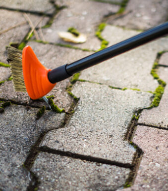 Bradas voegenborstel, telescoopsteel, lengte: 800 - 1.400 mm