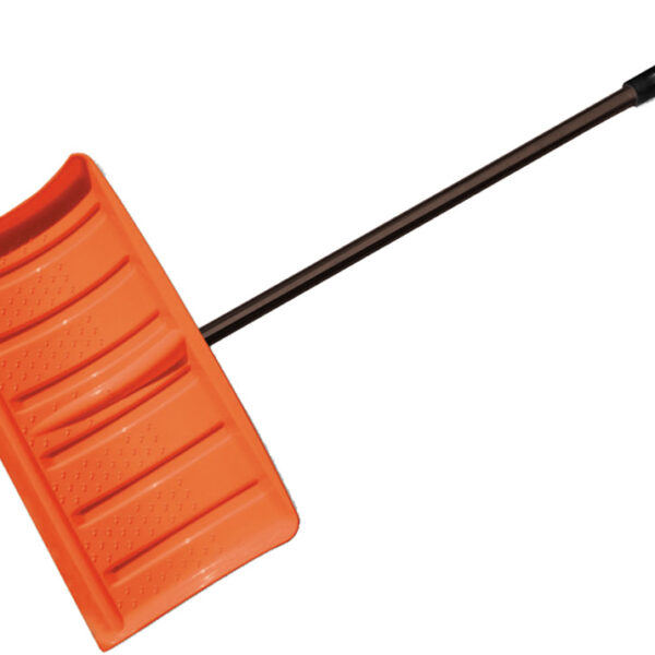 Bradas sneeuwschuiver met metalen steel, zwart/oranje