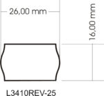 AVERY Zweckform Stick+Lift prijs-etiketten, 26 x 16 mm, wit, verwijderbaar