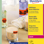 AVERY Stick&Lift etiketten, 63,5 x 29,6 mm, 25 vel A4, verwijderbaar, rood