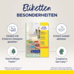 AVERY Mini-etiketten, 25,4 x 10 mm, blauw, 20 vel, verwijderbaar