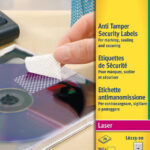 Avery veiligheidsetiketten, 45,7 x 21,2 mm, wit
