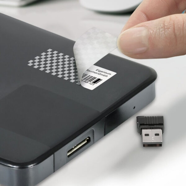 Avery veiligheidsetiketten, 45,7 x 21,2 mm, wit