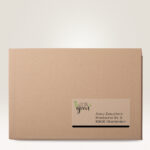 AVERY transparante adresetiketten, 210 x 297 mm, 25 vel A4, permanent