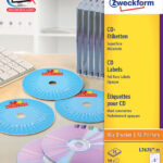 AVERY Zweckform CD-etiketten SuperSize, 25 vel A4, permanent, wit, mat