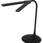 ALBA - Oplaadbare LED-Tafellamp 'LEDTWIN' - Draadloos - Kleur: Zwart