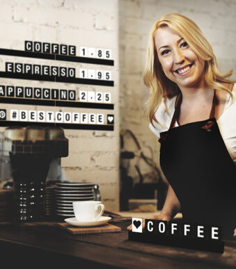 Securit letterlijst LETTER SHELF, zwart hout