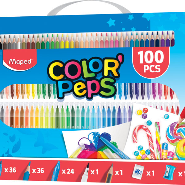 Maped tekenset COLOR'PEPS, 100-delig