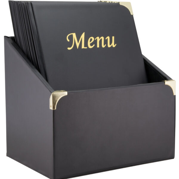 Securit menukaart-map BASIC in box, DIN A4, zwart