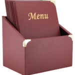 Securit menukaart-map BASIC, A4, wijnrood, 10 stuks in box