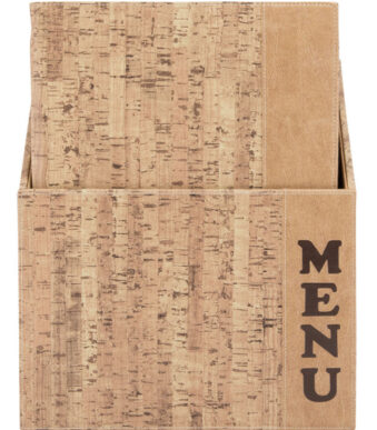 Securit menukaart-map DESIGN CORK, A4, 10 in box, kurkdesign