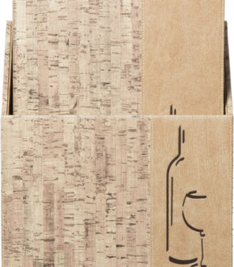 Securit wijnkaart-map DESIGN CORK, A4, 10 in box