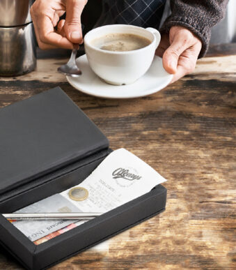 Securit rekeningbox TRENDY, zwart