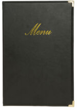 Securit menukaart-map CLASSIC, A4, zwart