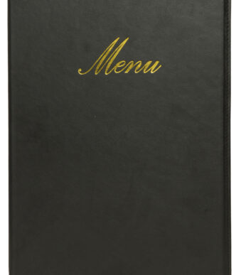 Securit menukaart-map CLASSIC, A4, zwart