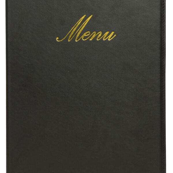 Securit menukaart-map CLASSIC, A4, zwart