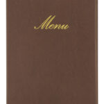 Securit menukaart-map CLASSIC, A4, bruin