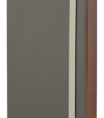 Securit rekeningmap WOOD, leer en hout, grijs